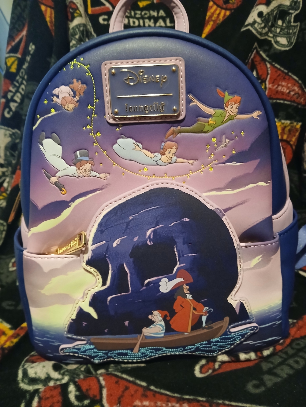 Loungefly Peter Pan Purple Kids Mini Backpack